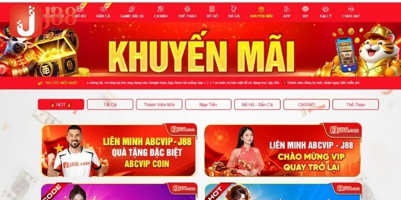 Giới thiệu về khuyến mãi J88